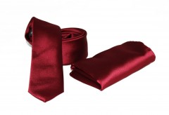        NM Slim szatén szett - Bordó Nyakkendők esküvőre